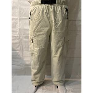 Board Ragz Tan Nylon Snowboard Pants  W/Zip Pockets Adult Large (34-38”W x 29”L)